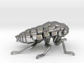 Cicada! The Somewhat Smaller Square-ish Sculpture in Natural Silver