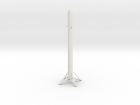 Falcon 9 Heavy - Side Booster Landed in White Natural Versatile Plastic