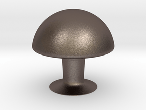 Mushroom in Polished Bronzed-Silver Steel