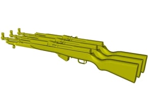 1/15 scale SKS Type 45 rifles & bayo folded x 3 in Tan Fine Detail Plastic