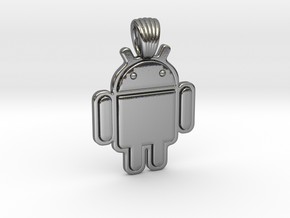 Bugdroid [pendant] in Polished Silver