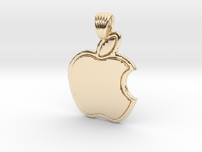 Apple [pendant] in 14k Gold Plated Brass