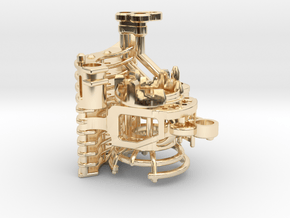 Graflex Mentor - Var2 Part05 - Crystal Chamber in 14k Gold Plated Brass