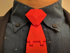 The Classic Necktie in Red Processed Versatile Plastic