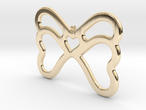 Butterfly Pendant / Necklace-21 in 14K Yellow Gold