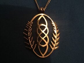 Spirit of the Druid Pendant in 14k Rose Gold Plated Brass