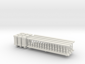 Baluster 01. HO Scale (1:87) in White Natural Versatile Plastic