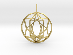 Star of Hope (Domed) in Natural Brass