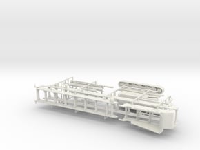 1/64th Tracked folding Conveyor Belt in White Natural Versatile Plastic