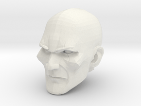 Bald Head 2 in White Natural Versatile Plastic