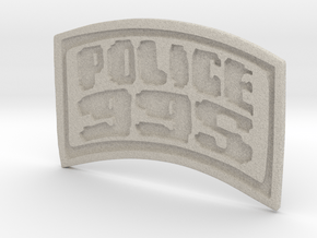 POLICE-995-badge (Uniform) in Natural Sandstone