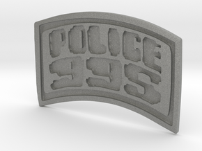 POLICE-995-badge (Uniform) in Gray PA12