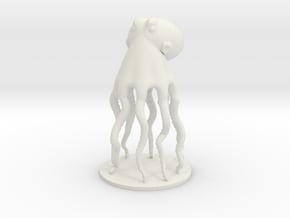Octopus, Unarmed, 30mm in White Natural Versatile Plastic