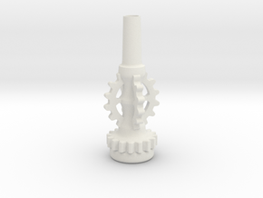 Trumpet Steampunk Mouthpiece in White Natural Versatile Plastic
