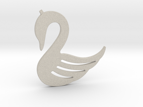 Swan Necklace-26 in Natural Sandstone