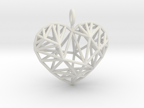 heart in White Natural Versatile Plastic