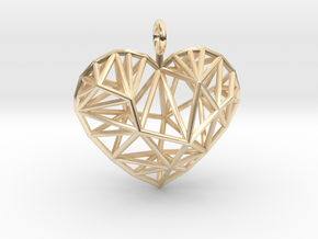 heart in 14k Gold Plated Brass