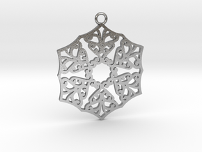 Ornamental pendant no.3 in Natural Silver
