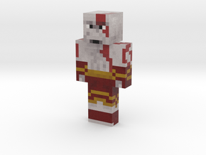kratos | Minecraft toy in Natural Full Color Sandstone