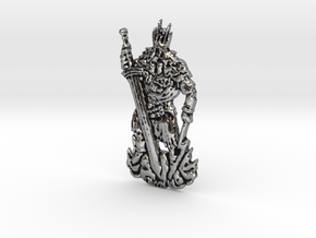 Gwyn, Lord of Sunlight - Keychain in Antique Silver