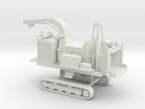 1/64th Tracked Mobile Chipper in White Natural Versatile Plastic