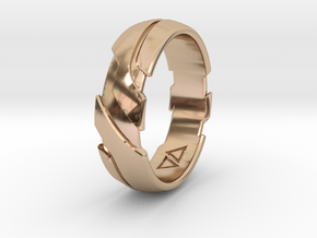 GD Ring - Edge Size:US 8 5/8 in 14k Rose Gold Plated Brass