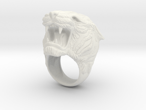 tiger ring s8.5 in White Natural Versatile Plastic