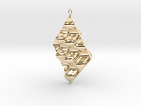 Sine Wave product Earring in 14k Gold Plated Brass
