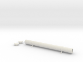 1-10 tubo portabaquetas completo in White Natural Versatile Plastic