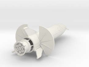 Starship Transit to Moon in 500 in White Natural Versatile Plastic