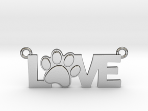 Unconditional Love Pendant in Polished Silver
