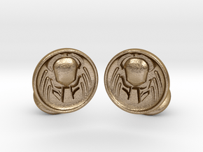 Predator Cufflinks in Polished Gold Steel