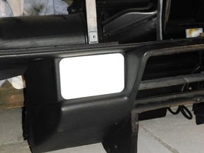 Lancia Delta 1 sunroof switch cockpit cover in White Processed Versatile Plastic