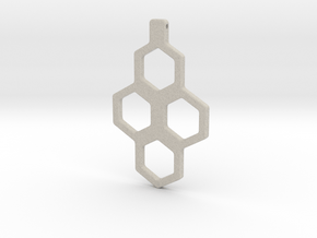 Honeycomb Necklace-35 in Natural Sandstone