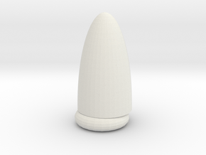 unusual bullet in White Natural Versatile Plastic: Small