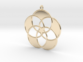 Hypatia Society Pendant in 14k Gold Plated Brass