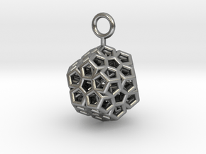 Level 2 Sierpinski Dodecahedron (small) in Natural Silver