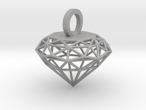 Wire Diamond Pendant in Aluminum