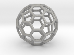 Goldberg polyhedron GP(2, 0) in Aluminum: Extra Small