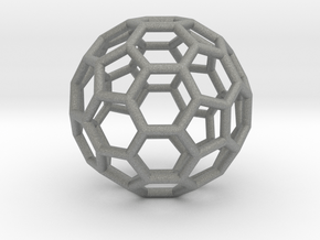 Goldberg polyhedron GP(2, 0) in Gray PA12: Extra Small