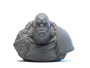 Orc chief bust in Tan Fine Detail Plastic