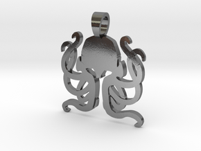 Cthulhu  [pendant] in Polished Silver