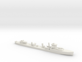 HMS Vega 1:3000 r2 WW2 naval destroyer in White Natural Versatile Plastic