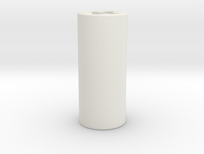 3mm shaft adaptor in White Natural Versatile Plastic