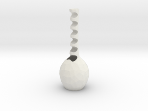 Vase 1012NS in White Natural Versatile Plastic