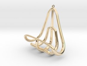 Geometric Necklace-41 in 14k Gold Plated Brass