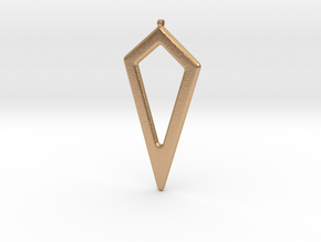 Geometric Necklace-44 in Natural Bronze