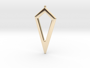 Geometric Necklace-44 in 14k Gold Plated Brass
