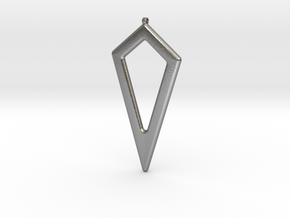 Geometric Necklace-44 in Natural Silver