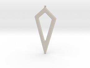 Geometric Necklace-44 in Natural Sandstone